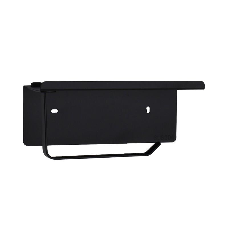 Laobaojia Stainless Steel Toilet Paper Holder with Phone Shelf