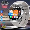New Smart Watch Headset Two In One Wireless Bluetooth Dual Earbuds Call Health Monitor Sport Tracker Smartwatch For Men IOS