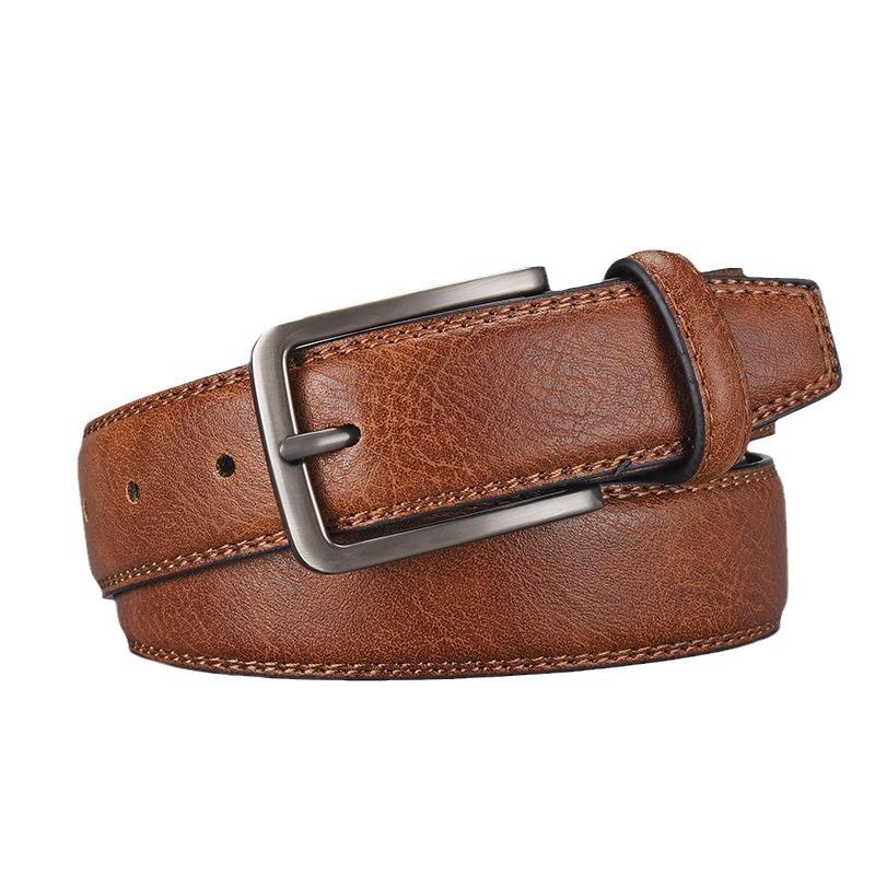 Belt Men'S Business Casual Belt Belt Men'S Classic Simple Pin Buckle Belt Men'S