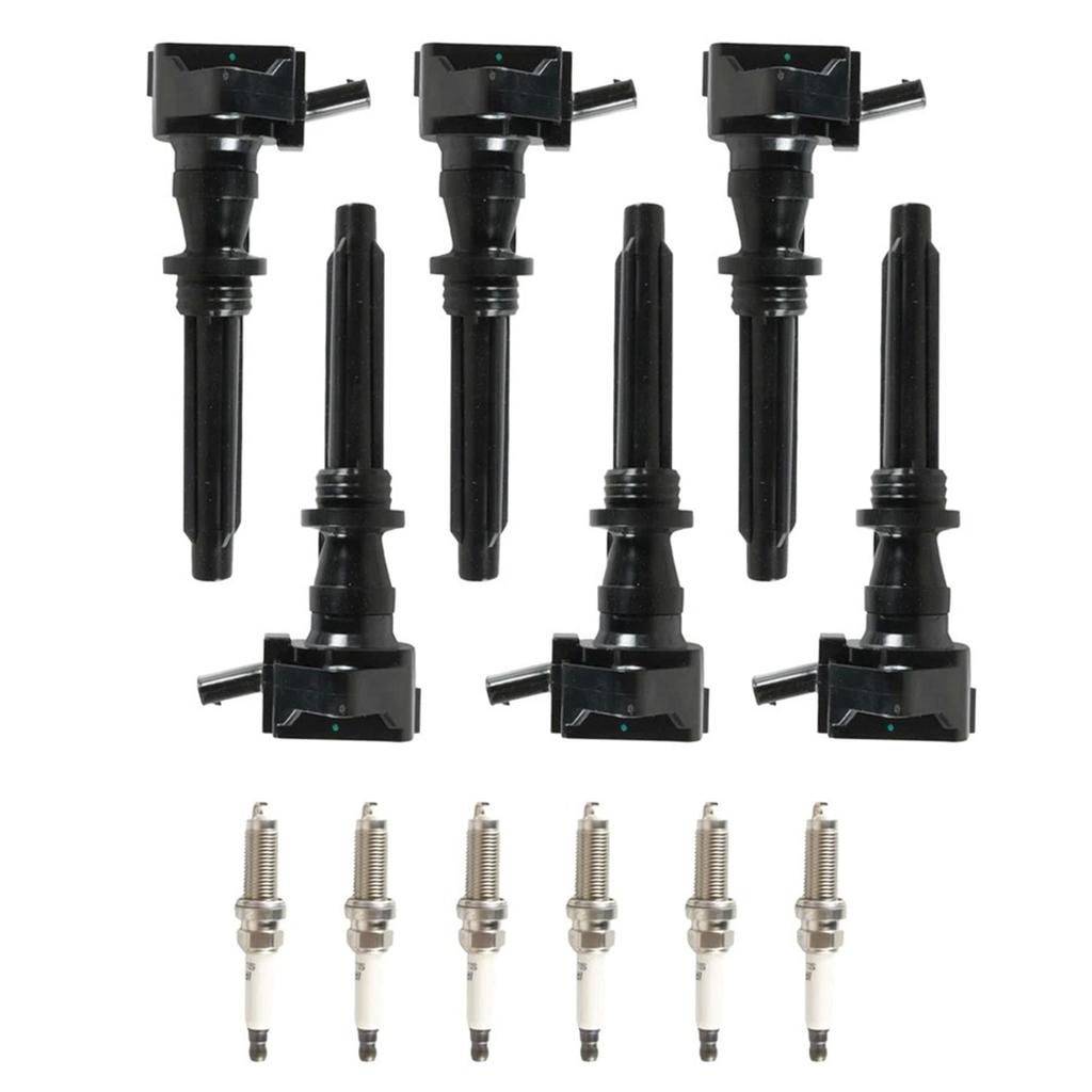 6 Ignition Coils Spark Plugs UF730 For Land Rover Discovery 2017-2020