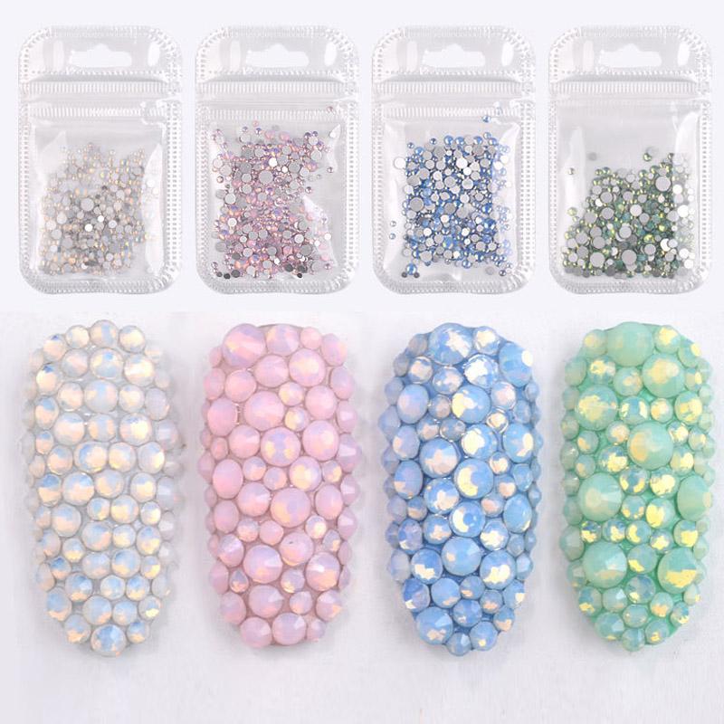 350 STÜCKE Nail Art Flache Nägel Schnee Protein Glas Kristall Farbe Diamant Zubehör Nagelanhänger 3D Nail Art Nageldeko Glitzer DIY Edelsteine