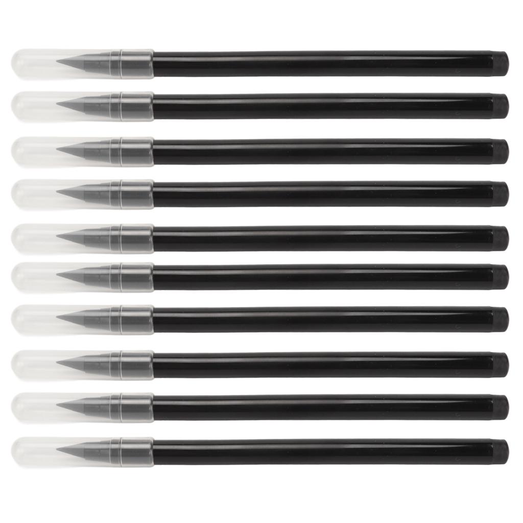 10 Pcs Inkless Pencil Black Erasable Reusable Inkless Eternal Pencil With Eraser for Painting