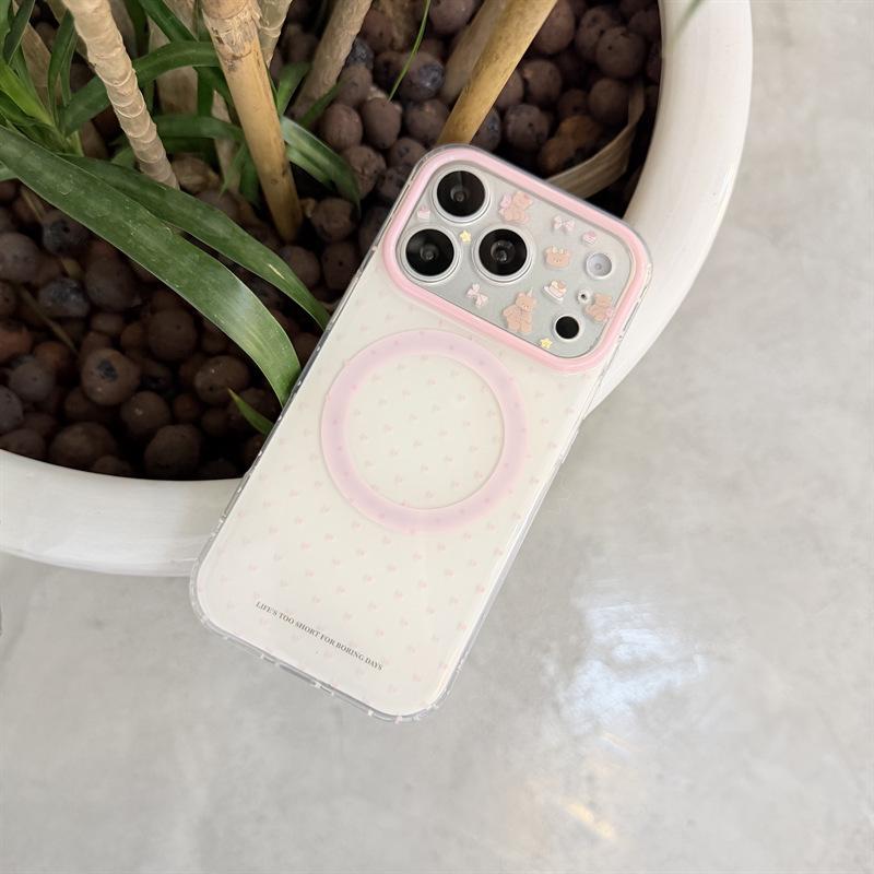 

Polka Dot Jellycat Little Bear Magnetic Case for iPhone 17/16 Pro Max/15 Pro iPhone 15 Pro Max
