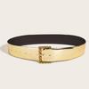 Female Belt Gold Color Glitter Waist Belt Decorative Belts for Womens Jeans