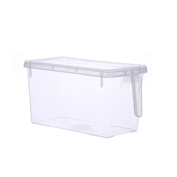 Kitchen Food Organizer Container Clear Organizer Bins Refrigerator Organizer Box With Handle