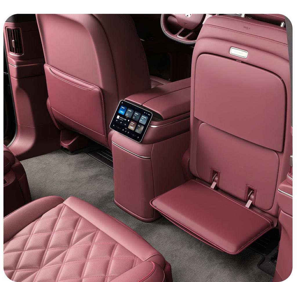 Nio ES8 Rear Seat Kick Mats - Second Row Leather Backrest Protectors for Car Interior Decoration.