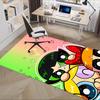 Powerpuff Girls Chair Mat: Cute Cartoon Decor for Home Office, Living Room, Bedroom - Gift Idea for Adults.1227a