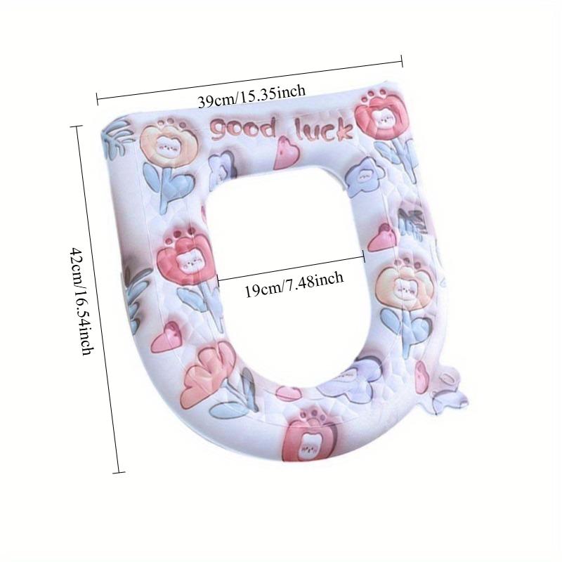 1PC Waterproof Cartoon Pattern Toilet Seat Cover Hygienic for Germ Free Bathroom Accessories Universal Toilet Seat Cover