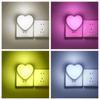 Sensor Control LED Night Light Energy Saving Love Shape Night Lamp Bedroom Stairs US Plug LED Sensor Lamp For Children Kids