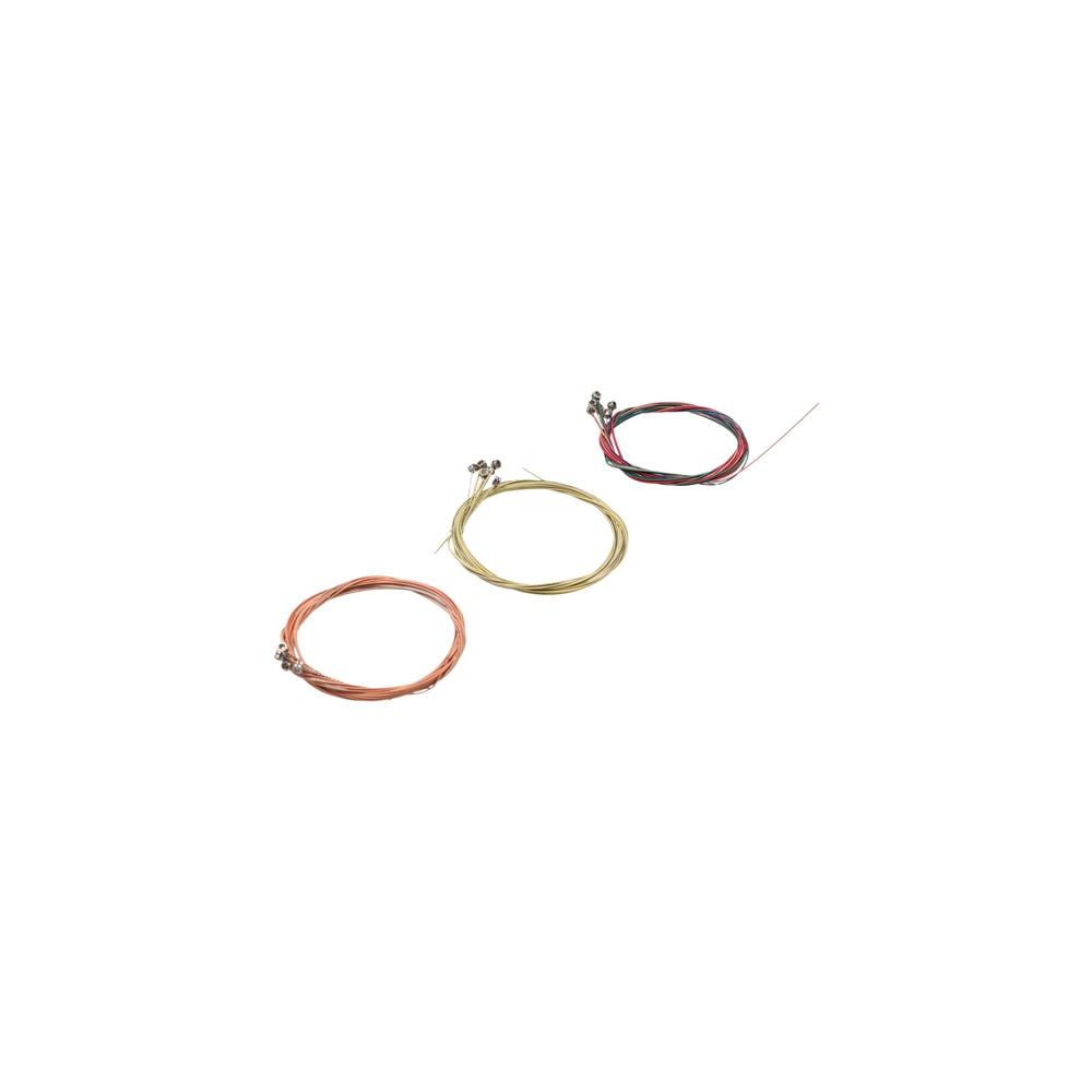 6 Strings Guitar Steel Strings Brass Folk Guitar Strings Durable Acoustic Guitar Strings Guitarist