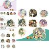Vibrant Genshin Impact Character Badge High Quality Metal Brooch For Game Fans