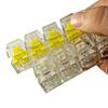 Led Keyboard Key Chain Toy 4 Keys Mechanical Keyboard Axis Tester Button Keycap Finger Keyboard Cap Toy Decompression Press Tool