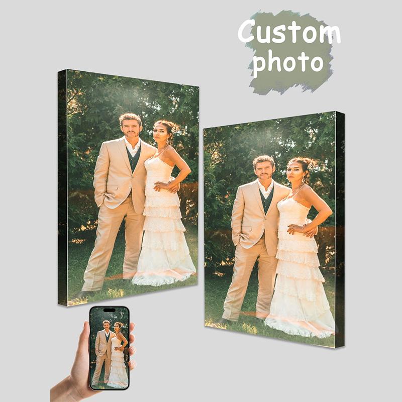 Personalisierte Rahmenlose Heimwanddeko,Jubiläen,Familienfotos,Landschaftskunst,Benutzerdefinierte Drucke von Film-, Anime- und Musikbildern,HD-Aufkleber