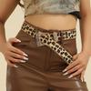 American Retro Leopard Print Instagram-Style Women's Belt Fashionable Trendy Korean-Style High-End Unique Niche and Edgy Belt