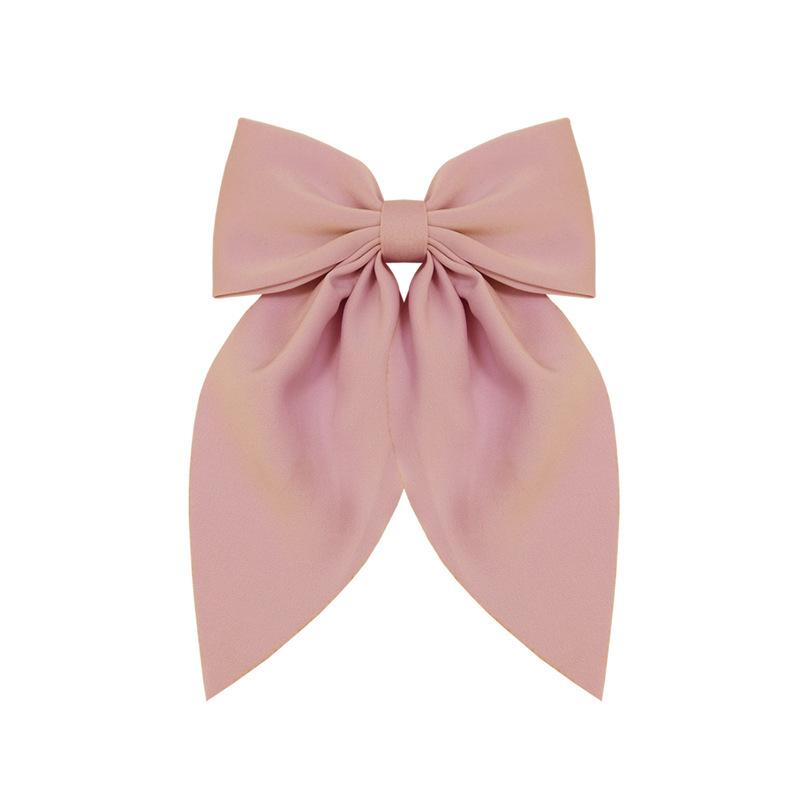 1pc Satin Large Bow Hair Clip, Securely Fastened Without Slipping, Suitable for Daily Commuting, Dating, and Photography