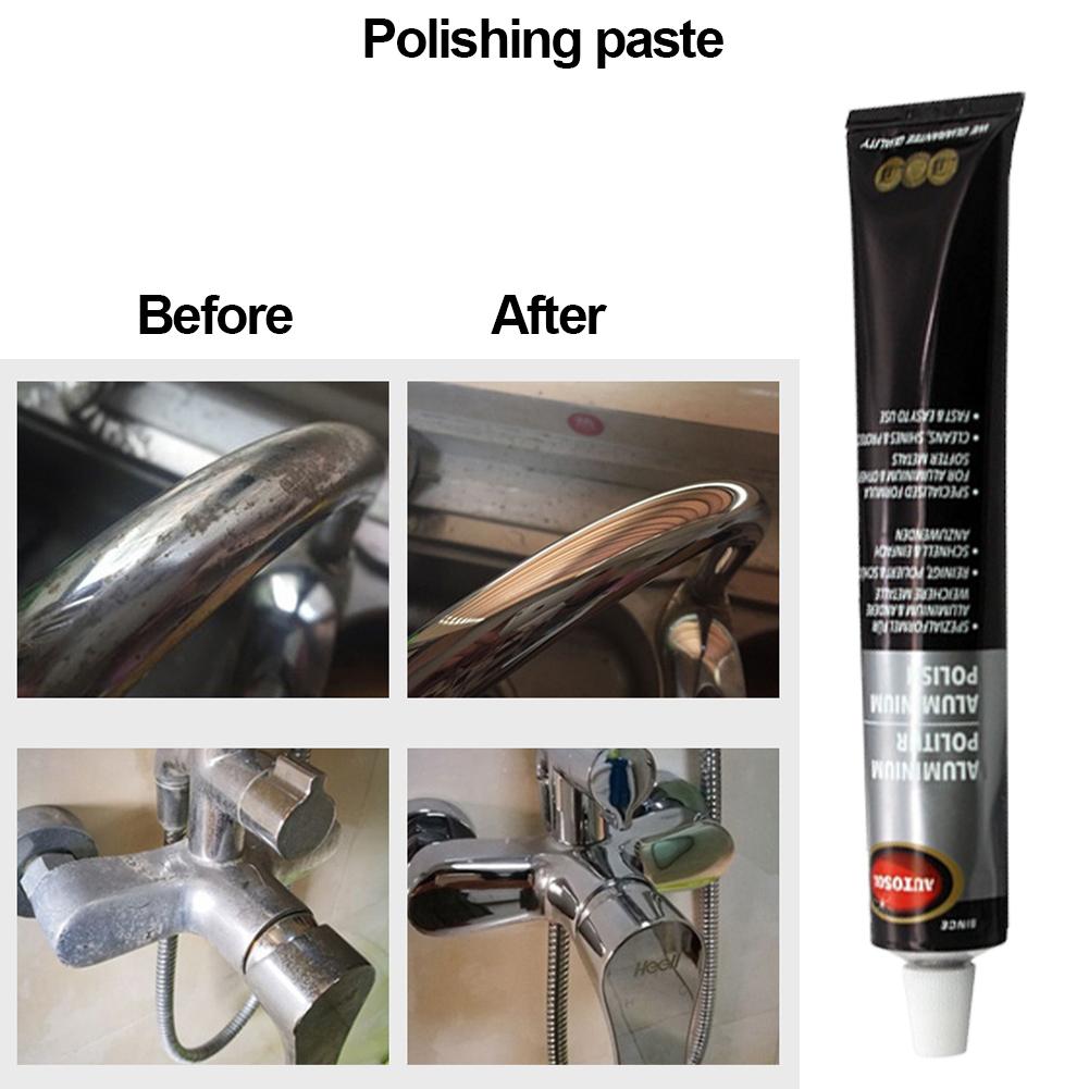 50/100g lac de metal pentru crom, cupru, alamă, aluminiu și mai multă pastă de lustruit, curățați suprafețele metalice de rugină pete de grăsime.