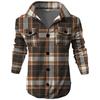 Men's Fashion Trend Daily Casual Printed Long Sleeve Button Down Jacket
