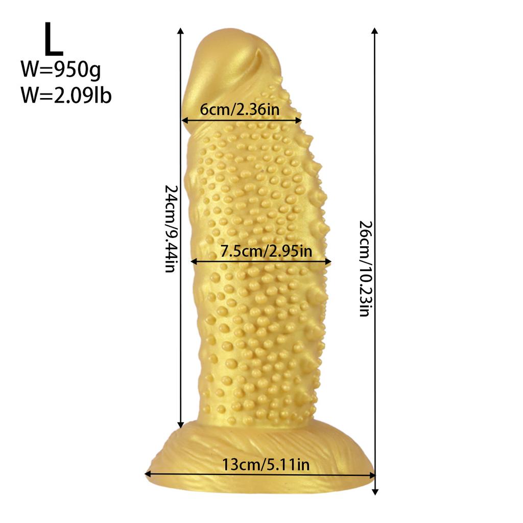 Dildo Réaliste en Silicone Dents de Loup - Pénis Artificiel Texturé Doux pour Femmes, Stimulation du Point G Jouet Sexuel Adulte pour Couples