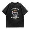 Womens I Have Two Titles Mom Aunt Mothers Day Mama Aunty Women T Shirt Vintage Washed Streetwear Versatile Comfortable Homme