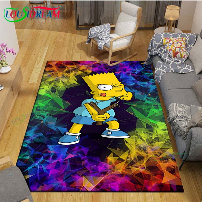 Hot Cartoon TV Role Printed Carpet Outdoor Rug Area Rug Non-slip Carpet Bedroom Decor Carpet for The-A-Simpsons Room Gift