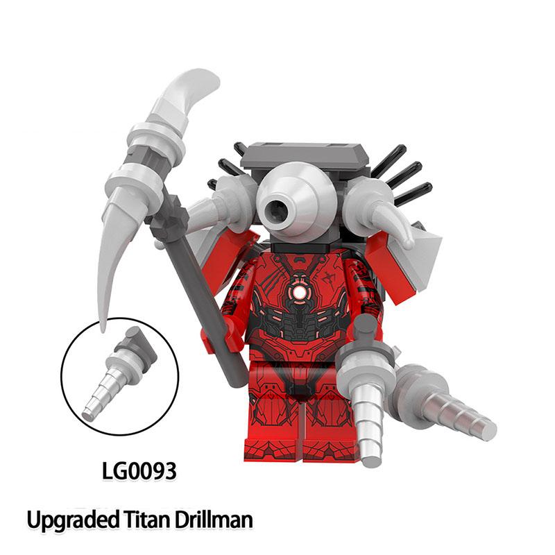 Skibidi Toalett Anime Rajzfilm Kockák Speakerman TV Ember Operatőr Akció MOC Toalett Ember vs Monitor Építőkockák A Hang