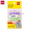 Deli 5-Color Fluorescent Film Index Tabs