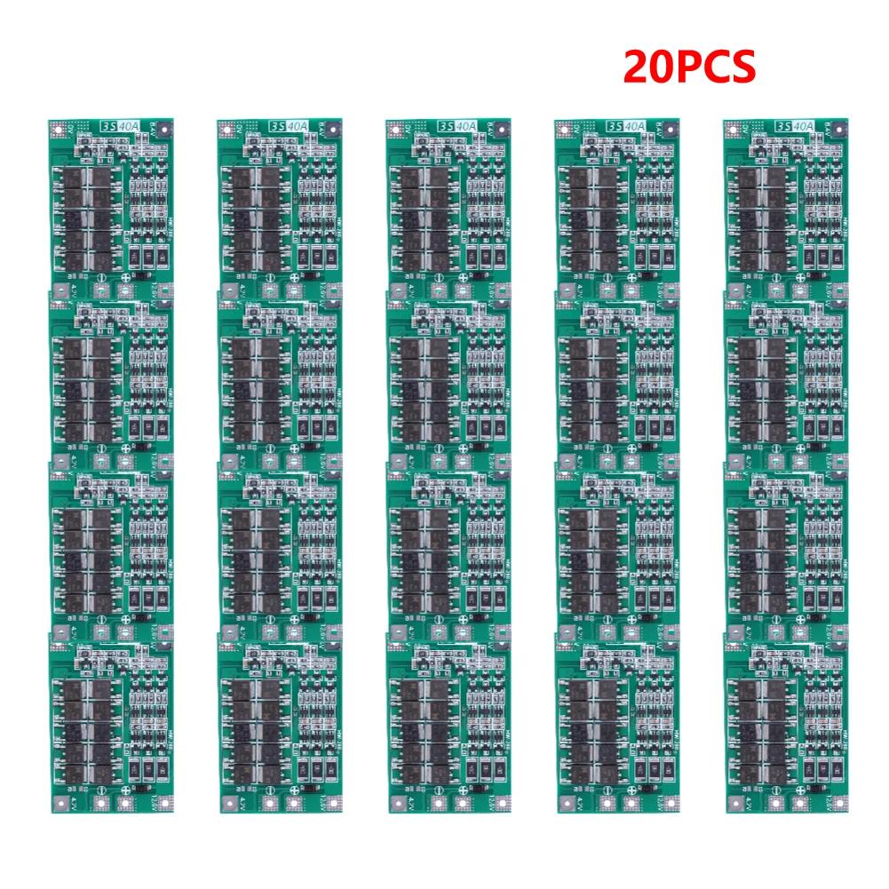 3S/4S 5A 10A 20A 40A 60A Li-ion Lithium Battery Charger Protection Board 18650 BMS For Drill Motor with Standard/Enhance/Balance