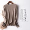 Women's 100% Pure Cashmere Round Neck Sweater, Knitted Seamless Long Sleeve - Autumn/Winter Collection.