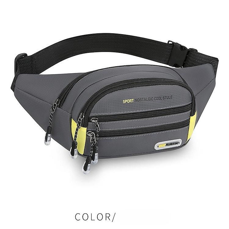 Marsupio Sportivo da Uomo Multitasche Borsa da Petto Borsa a Tracolla Borsa da Corsa Viaggio Marsupio