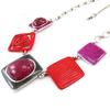 NOA [J2751] - Designer Necklace 'Les Acidulés' Red Pink