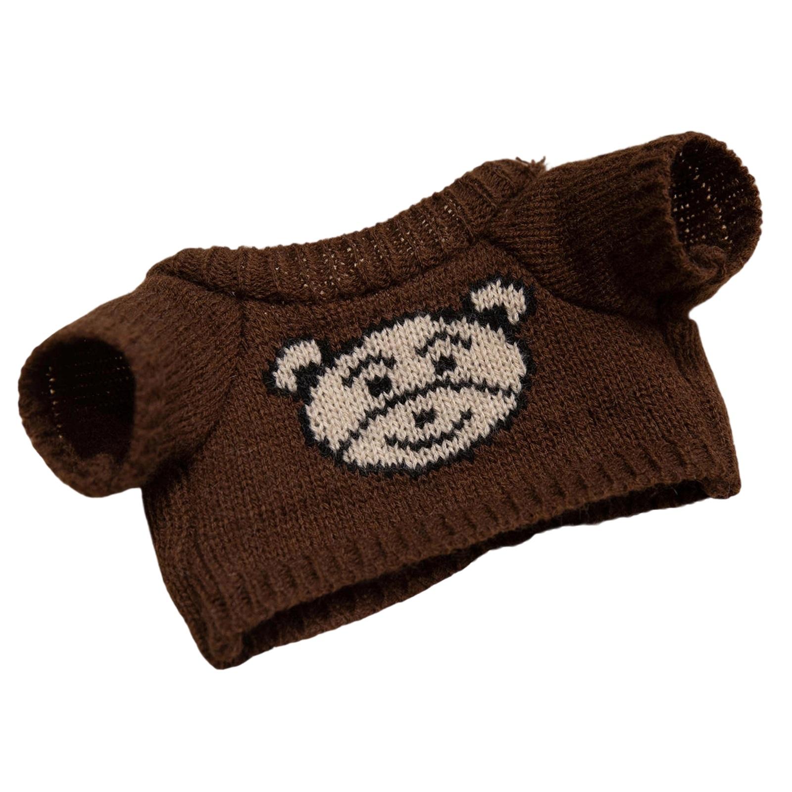 

Sweater Doll Plush Toy Bear Valentine s Day Gift Removable Clothing One Size