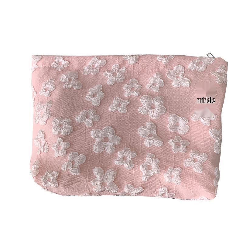 Niche Design Pink Women's Clutch & Tote Bag - Cute, Casual, Makeup & Lunch Storage