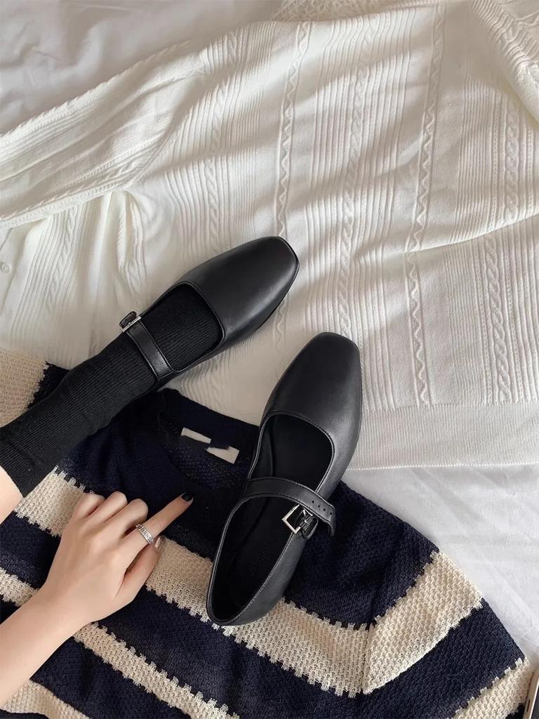 Mary Jane Ballet Flats Shoes for Women Designer Shoes High Quality Shoes Large Woman Size Available