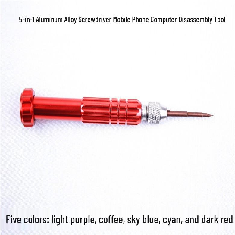 Five-in-One Aluminum Alloy Screwdriver Multi-functional Tablet and Mobile Phone Disassembly Tool Set