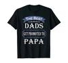 The Best Dads Get Promoted To Papa Tshirt Fathers Day Gift