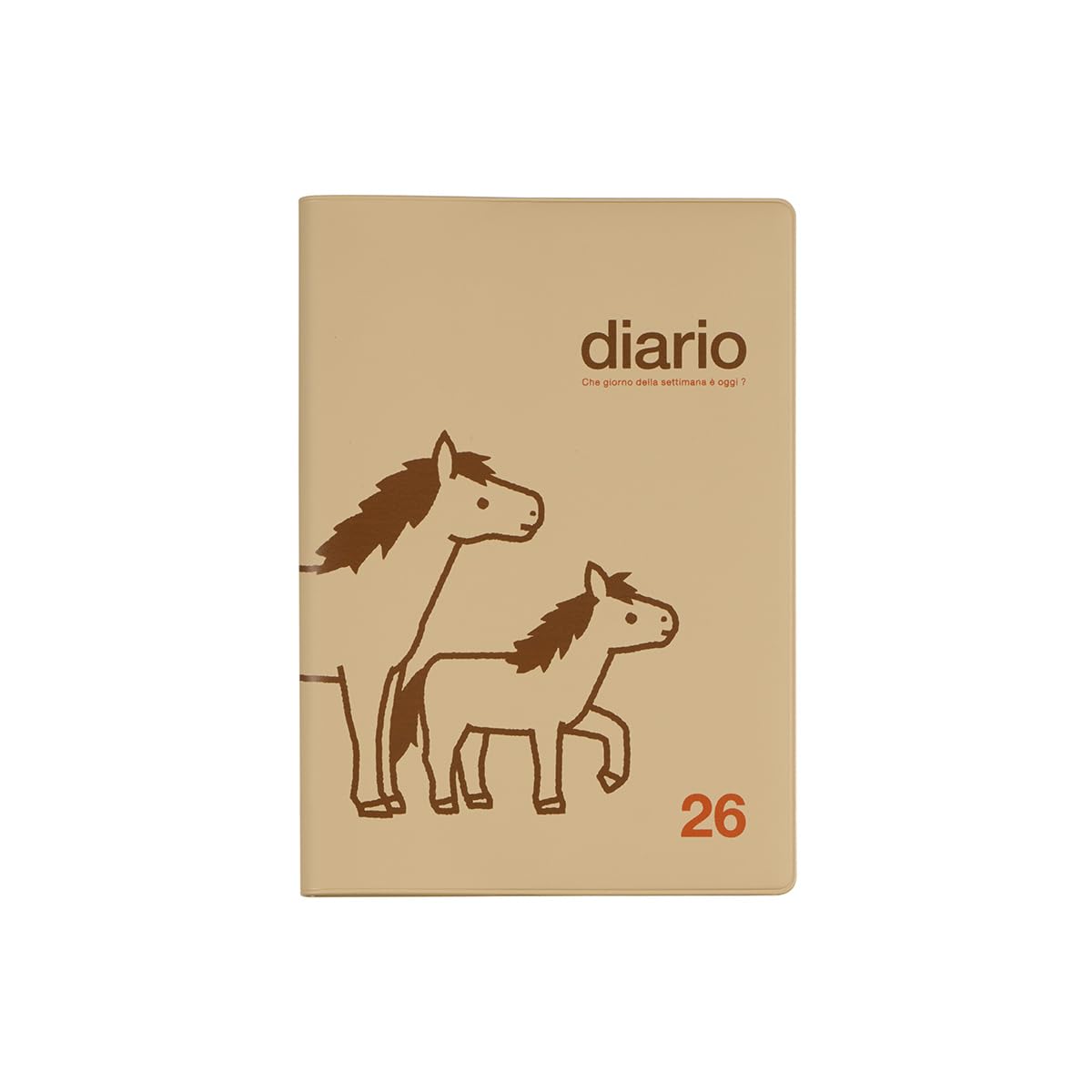 

Планировщик Delfonics, издание 2026 / Начало с октября 2025: B6 Еженедельник Пони (бежевый)