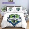Seattle Sounders FC Pattern Bedding Home Decoration Birthday Gift (1 * Duvet Cover + 2 * Pillowcase, Without Core)