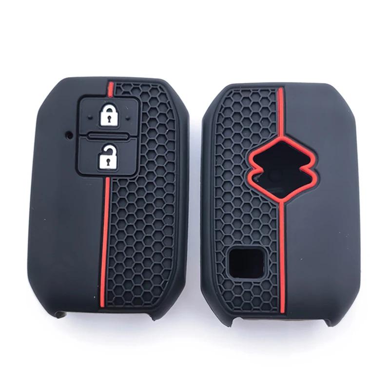Silicone Remote Key Case Cover For Suzuki Swift   Keyless Fob Shell Skin Keyring Key Chain Holder Protector Accessories