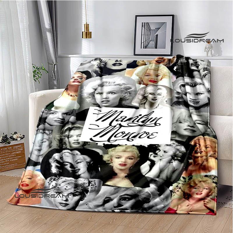 Marilyn Monroe Printed blankets picnic blanket Warm Flannel blankets Soft and comfortable blanket bed linings Birthday Gift