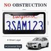 1/2Pcs Stainless Steel License Plate Bracket Bracket Car Label Frame Universal License Plate Frame American License Plate Frame License Plate Covers