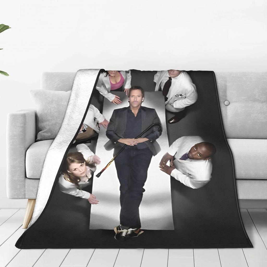 House MD TV Show Wool Blankets Awesome Throw Blankets for Home 150*125cm Quilt