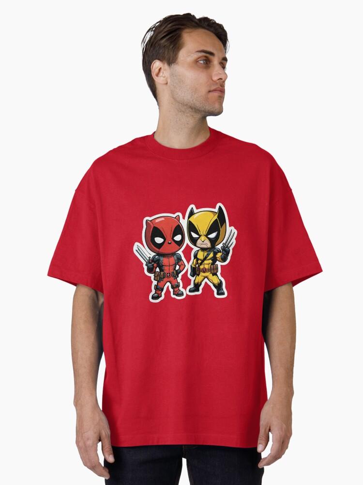 Deadpool and Wolverine Poolverine Kids Small Oversized T-Shirt