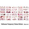 Sticker For Masquerade Temporary Tattoos Stickers Horror Scars Water Transfer Slider Halloween