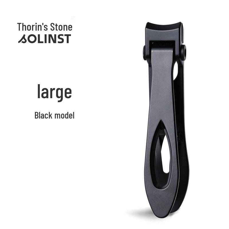 Stainless Steel Foldable Large Opening Nail Clippers for Home Use with Magnetic Nail Art Feature