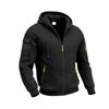 Mens Loose Heavyweight Fleece Zip Up Hooded Casual Workwear Long Sleeve Cardigan Sweatshirt