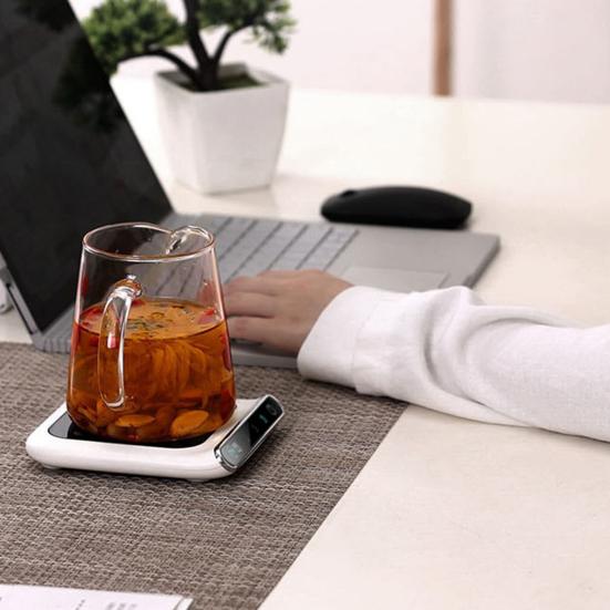 Heating Coaster 3 Gear USB Automatic Power-off Protection 5V-2A Mini Portable Coffee Mug Cup Warmer Daily Use