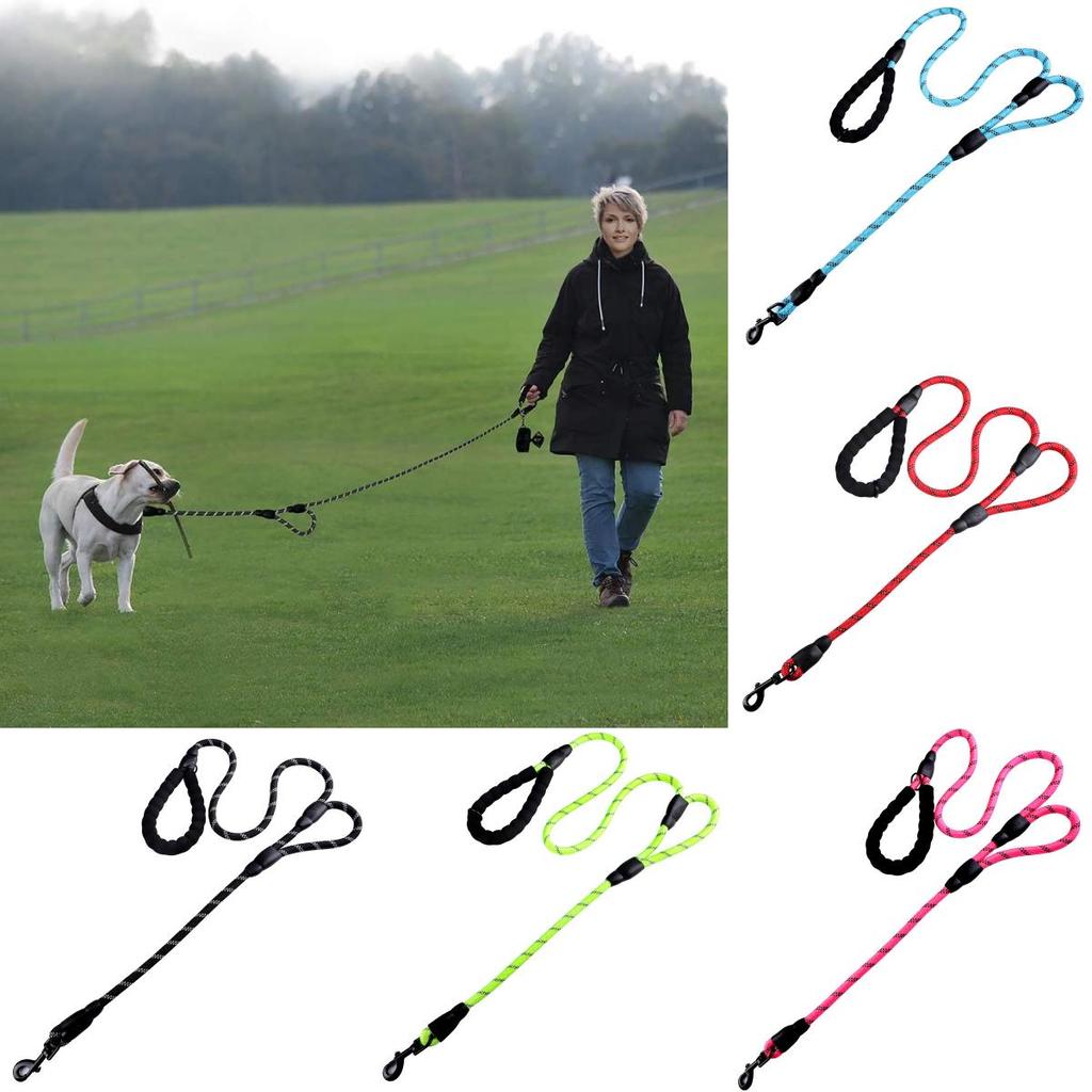 Pioneer Rope Petcore Dog Leash Traffic Padded Two Handle Heavy Double Reflective