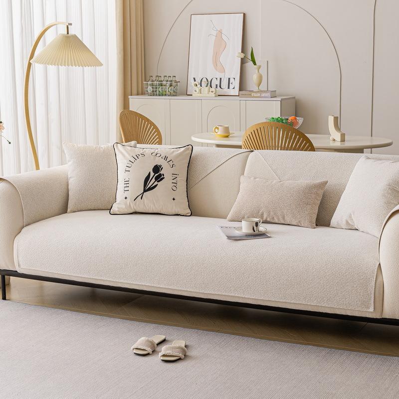 Light Luxury High-End Chenille Sofa Cushion Universal In All Seasons  New Seat Cushion Leather Sofa Cover Cloth Seat Cushion