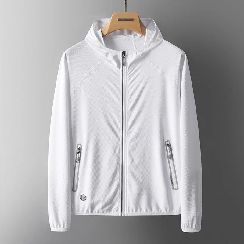 Summer UV Protection Hoodie Unisex Breathable Ice Silk Outdoor Sports Couple's Beach Street Style Lightweight Jacket