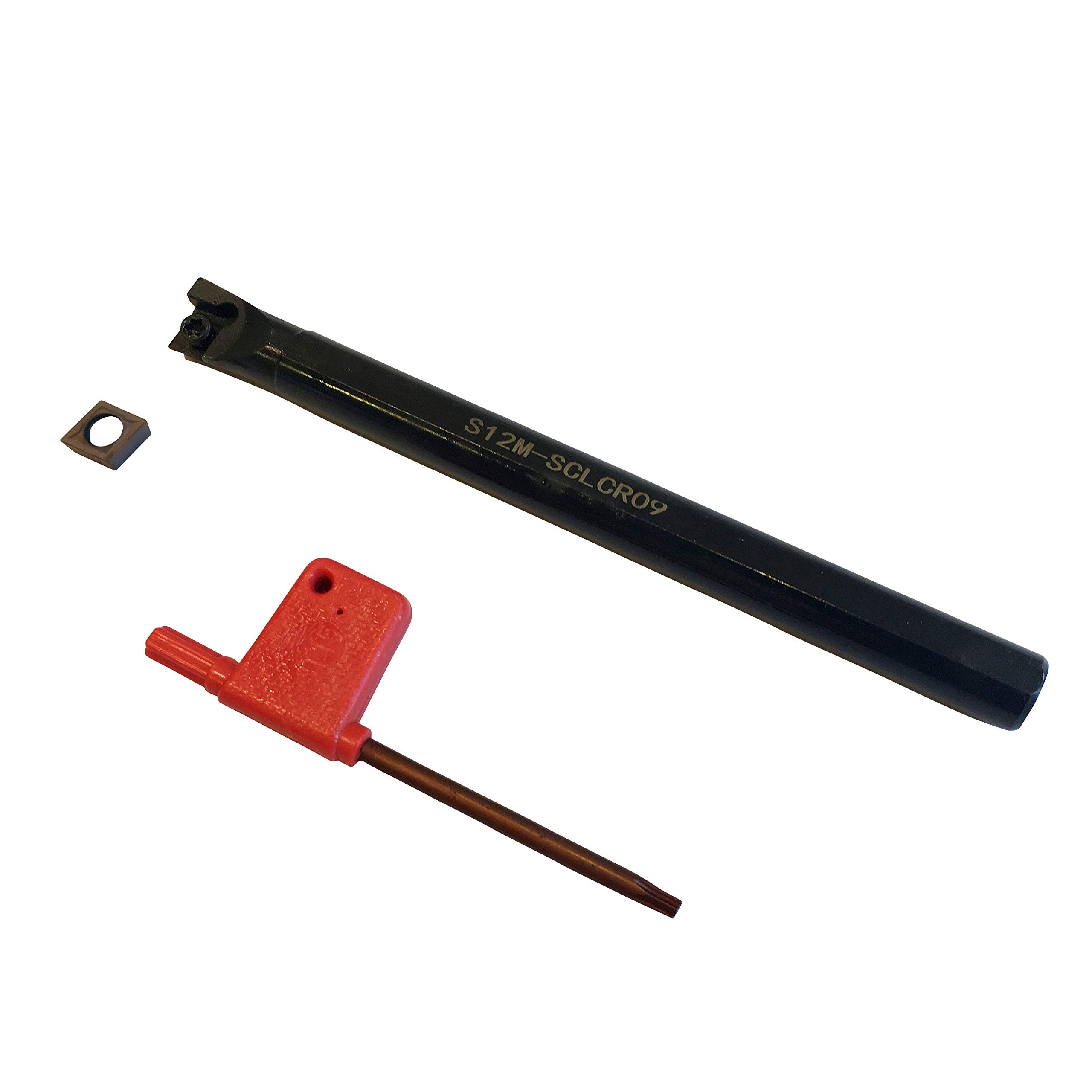 

Turning Tool for Internal Compatible with Diamond with Steel Inserts (TOP MEISTER) S12M-SCLCR09 Throw-Away Machining, 80° Inserts, (12mm Shank)